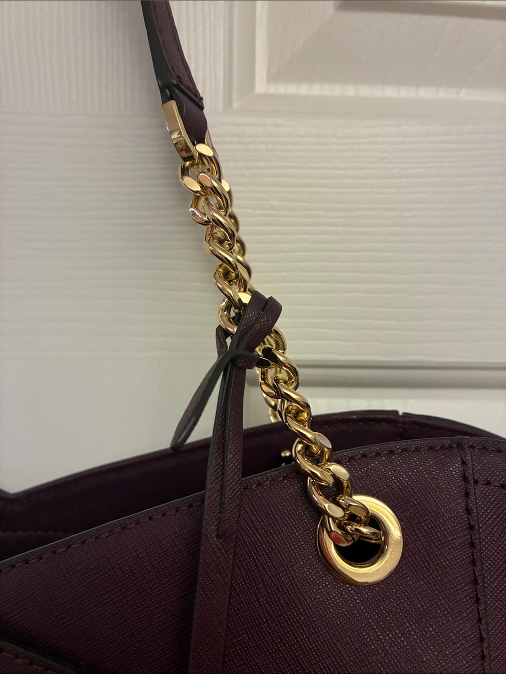 Michael Kors Burgundy/Merlot Signature Tote - Picture 5 of 12